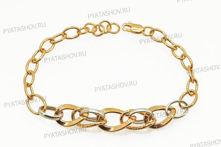 Ювелирное изделие - Браслет из комбинированного золота в магазине Best-Gold 123251