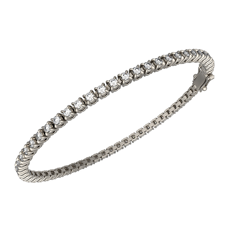 Ювелирное изделие - Браслет из белого золота с бриллиантами в магазине Best-Gold 157148