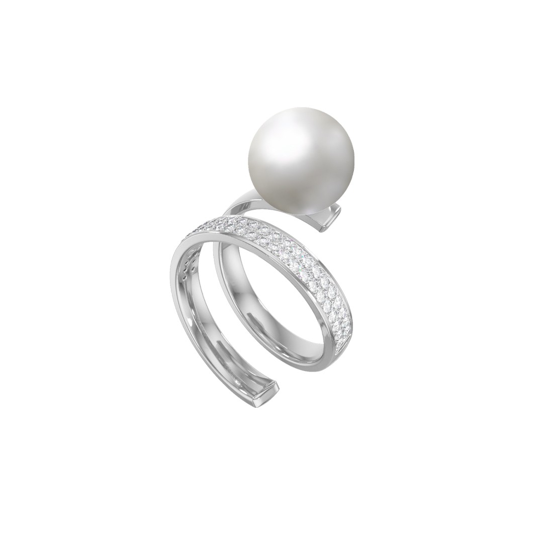 Ювелирное изделие - Кольцо из серебра с фианитами в магазине Best-Gold 131000