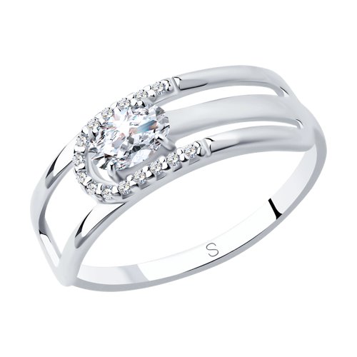 Кольцо из серебра с фианитами Ювелирное изделие - Кольцо из серебра с фианитами в магазине Best-Gold 000106