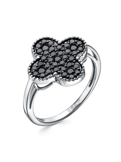 Кольцо из белого золота с бриллиантами Ювелирное изделие - Кольцо из белого золота с бриллиантами в магазине Best-Gold 142274