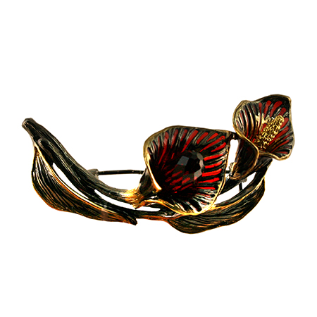 Брошь из серебра с жемчугом Ювелирное изделие - Брошь из серебра с жемчугом в магазине Best-Gold 152248