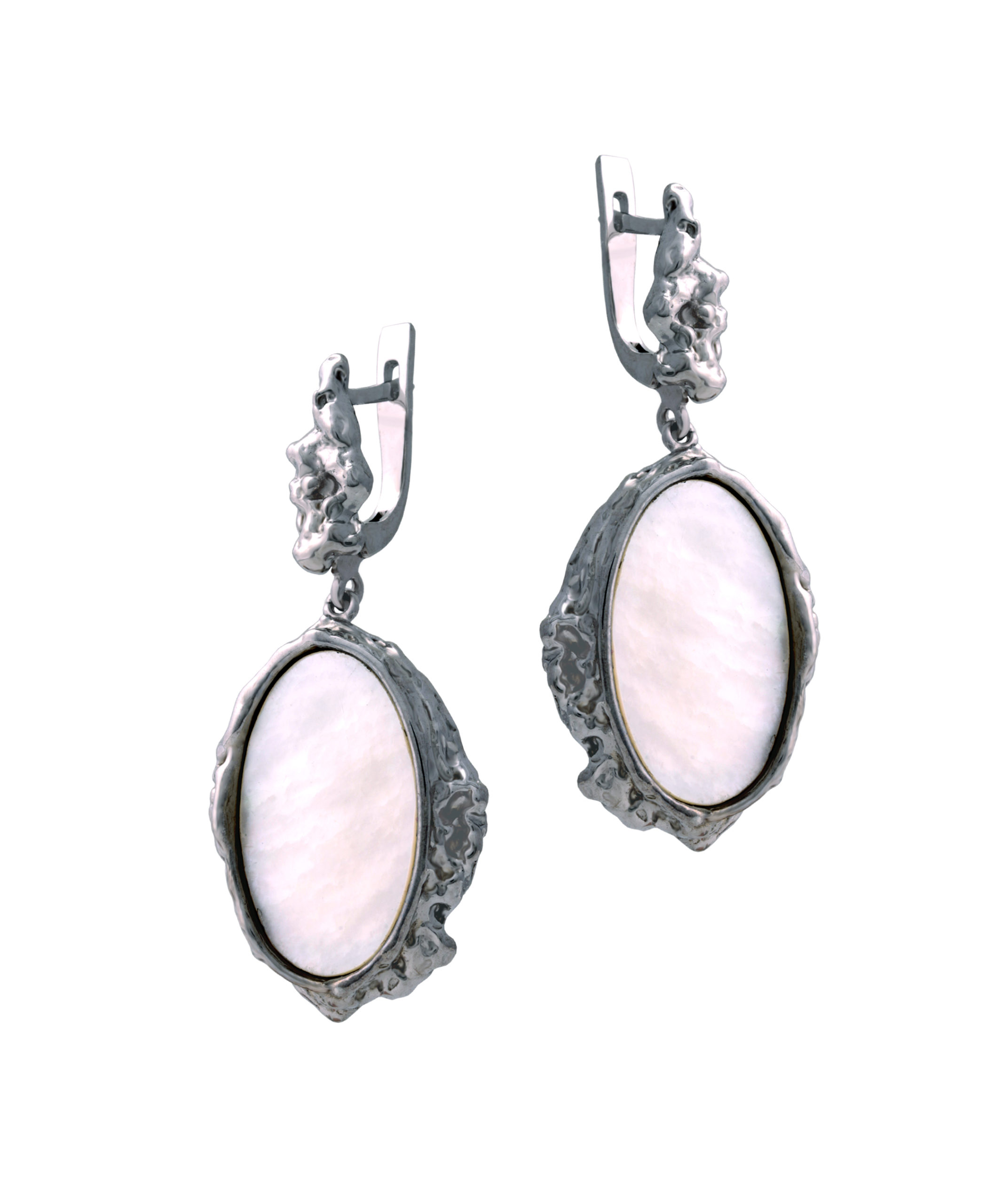 Серьги в серебре с перламутром Ювелирное изделие - Серьги в серебре с перламутром в магазине Best-Gold 128657