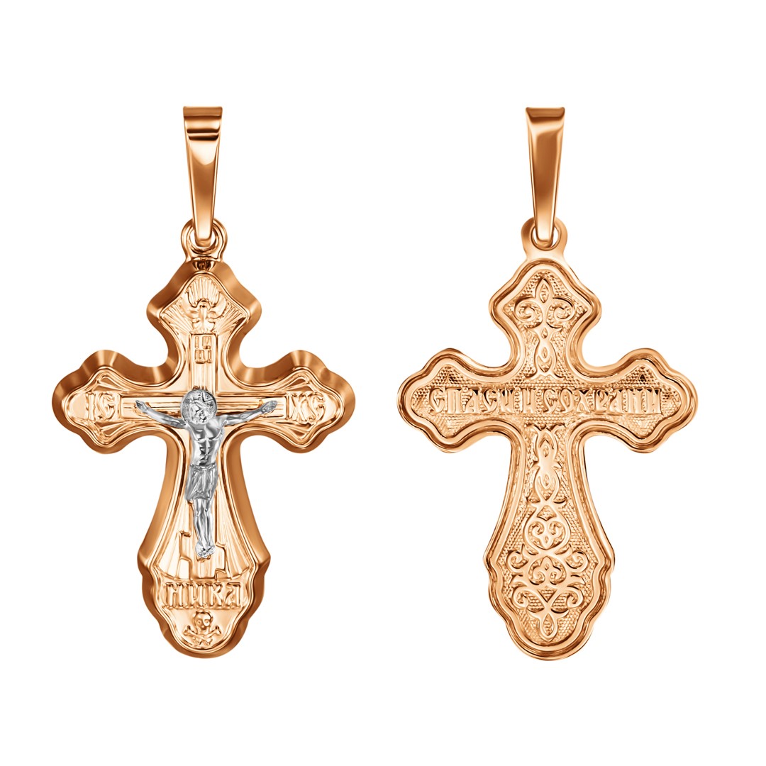 Ювелирное изделие - Крест из красного золота в магазине Best-Gold 157491