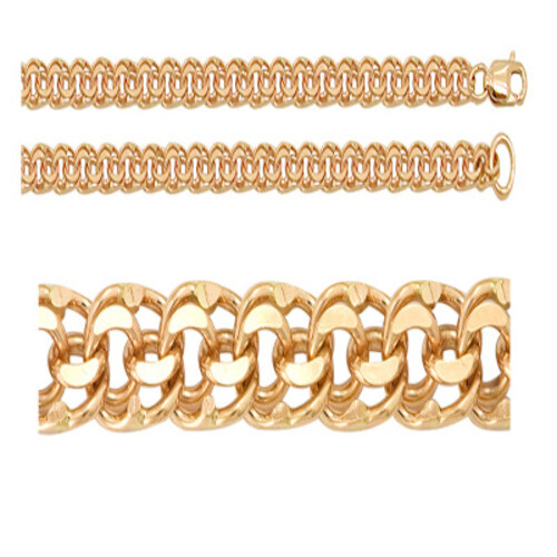 Цепь из красного золота, плетение Гарибальди Ювелирное изделие - Цепь из красного золота, плетение Гарибальди в магазине Best-Gold 017534