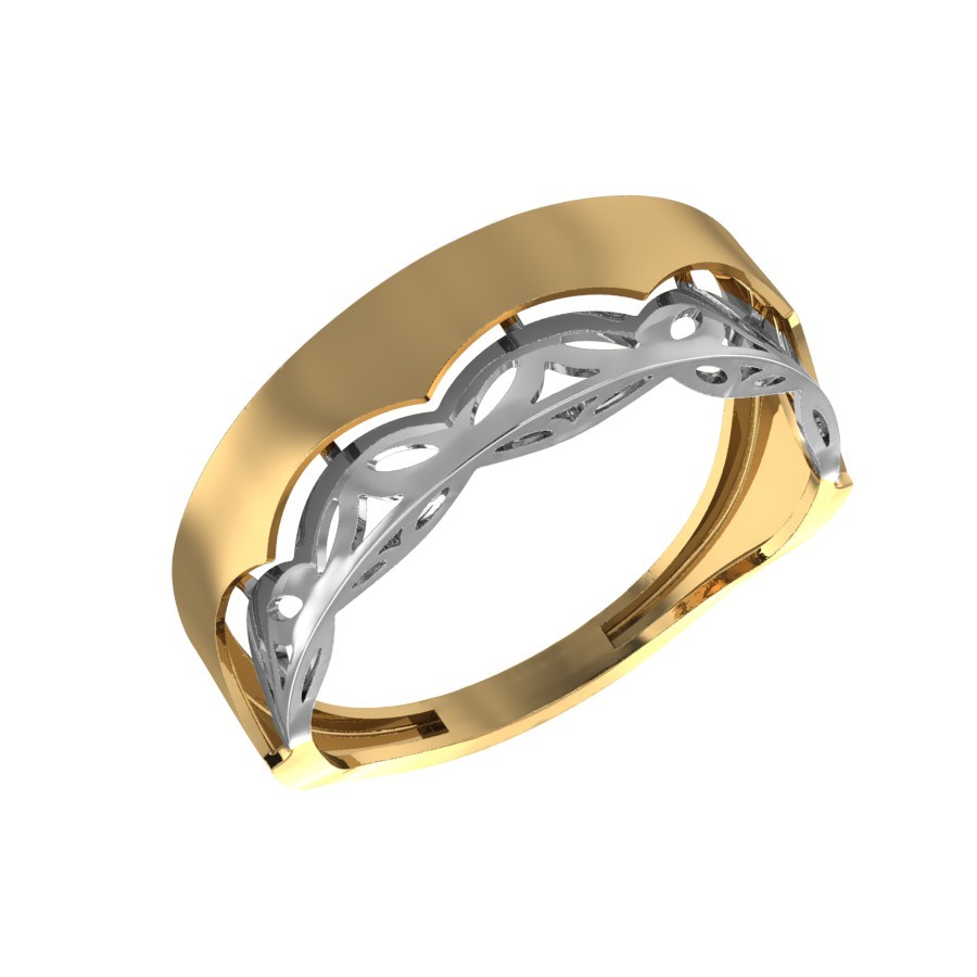 Кольцо из комбинированного золота Ювелирное изделие - Кольцо из комбинированного золота в магазине Best-Gold 126722