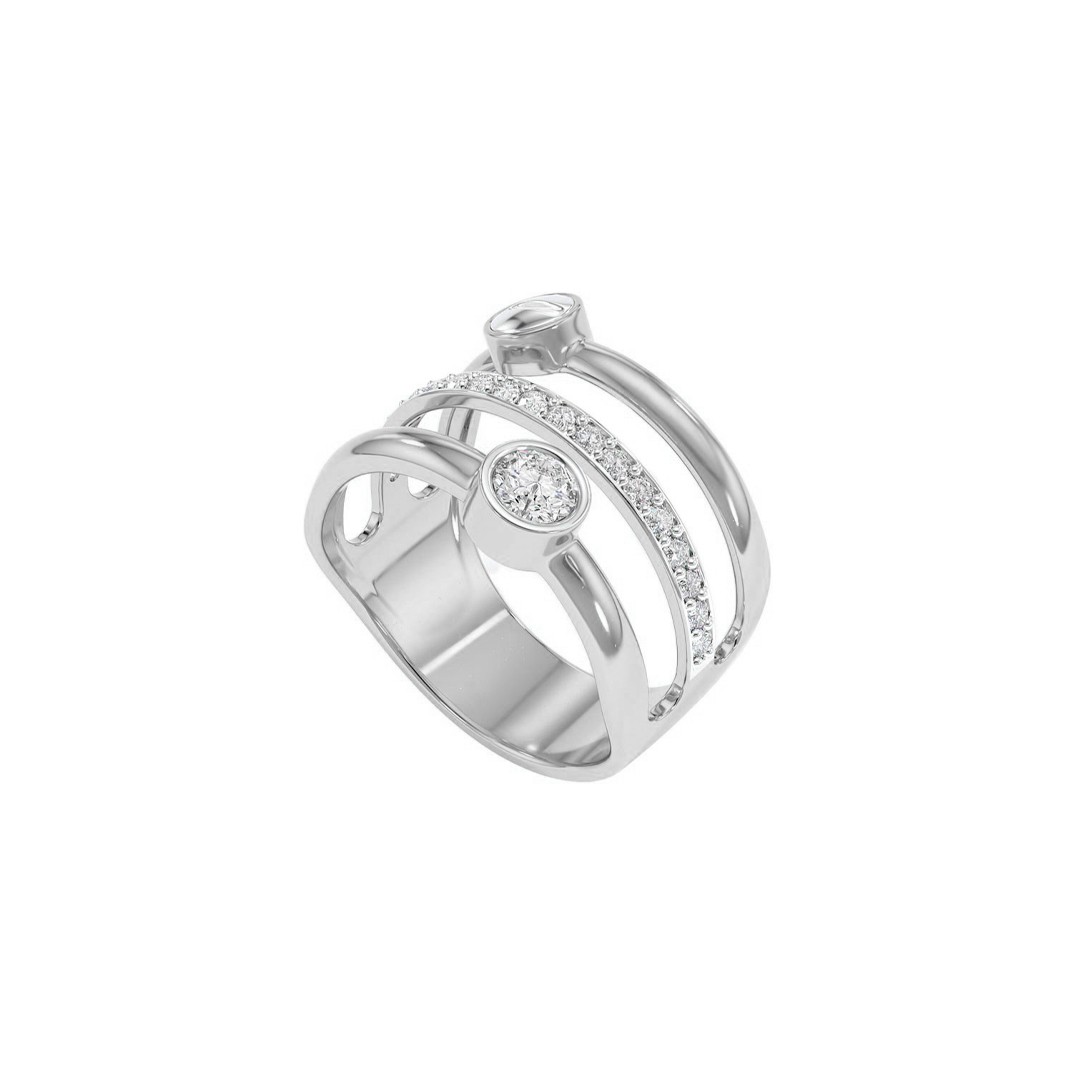 Кольцо из серебра с фианитом Ювелирное изделие - Кольцо из серебра с фианитом в магазине Best-Gold 068918