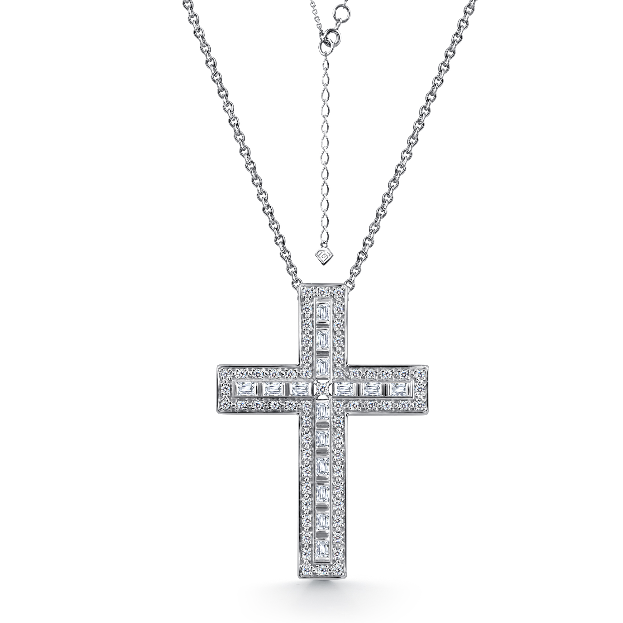 Колье из белого золота с бриллиантами Ювелирное изделие - Колье из белого золота с бриллиантами в магазине Best-Gold 146861