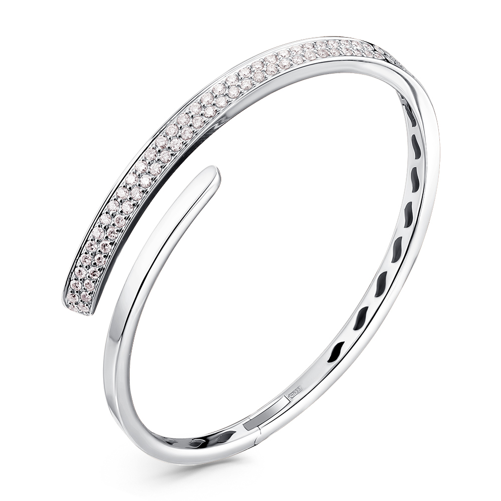 Браслет в белом золоте с бриллиантами Ювелирное изделие - Браслет в белом золоте с бриллиантами в магазине Best-Gold 132684