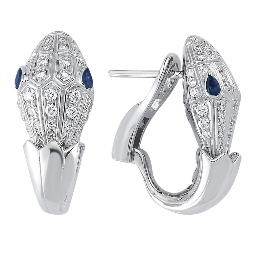 Серьги из белого золота с бриллиантами Ювелирное изделие - Серьги из белого золота с бриллиантами в магазине Best-Gold 033699