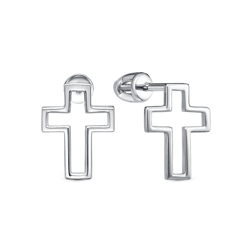 Ювелирное изделие - Серьги из серебра в магазине Best-Gold 146876