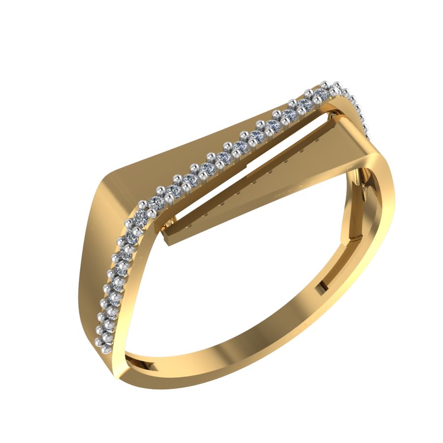 Кольцо из красного золота с фианитами Ювелирное изделие - Кольцо из красного золота с фианитами в магазине Best-Gold 146313