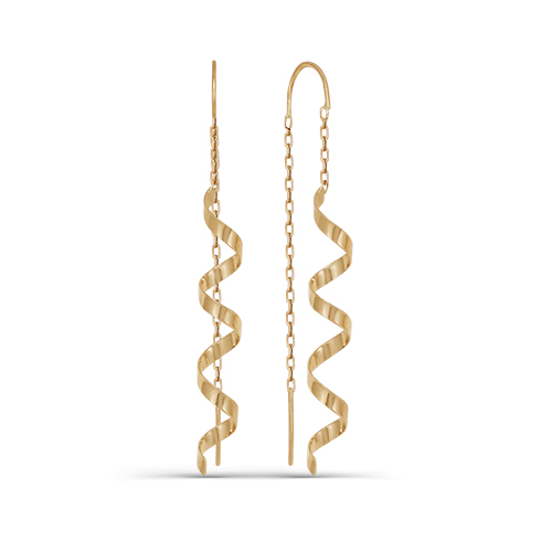 Ювелирное изделие - Серьги из красного золота в магазине Best-Gold 068206