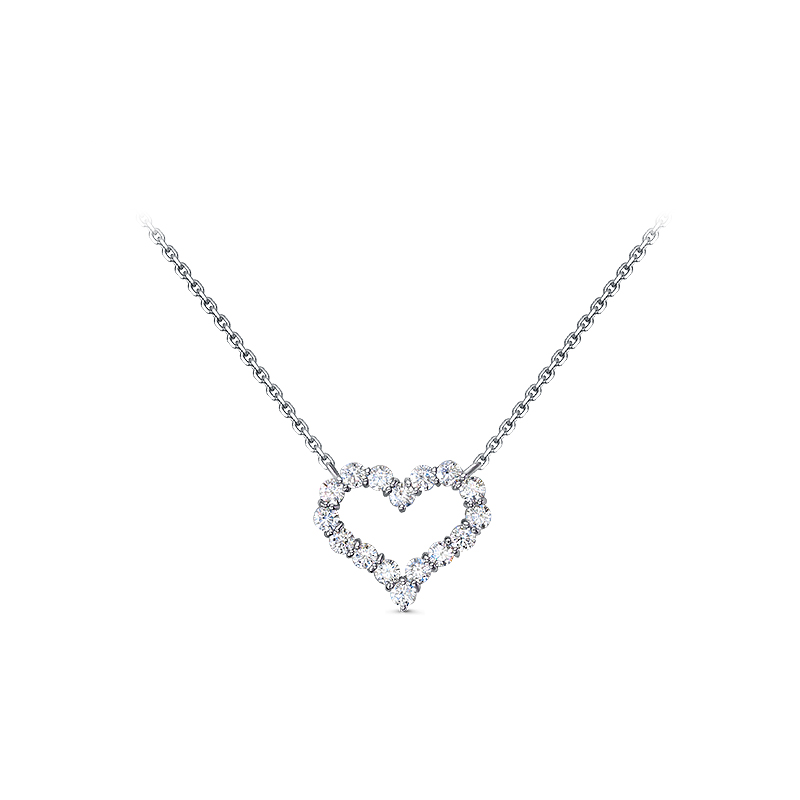 Колье из серебра с фианитами