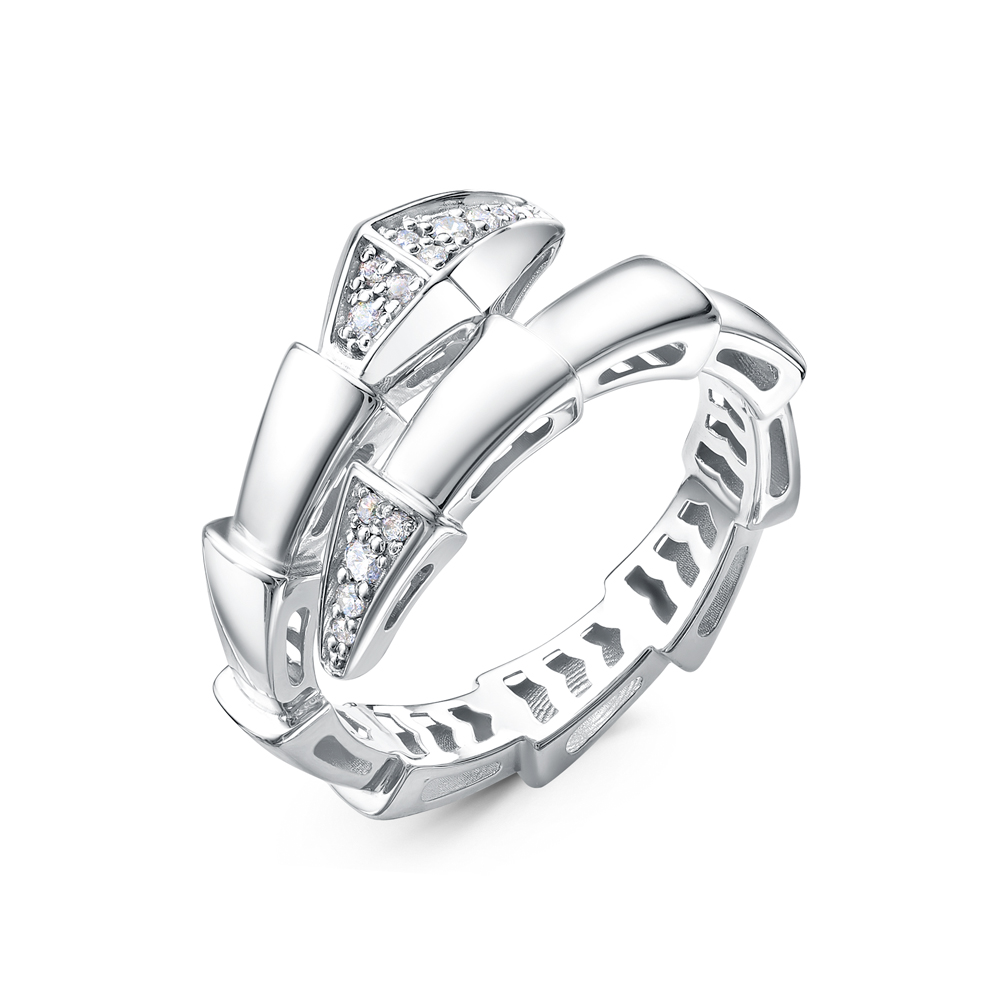 Кольцо из белого золота с фианитами Ювелирное изделие - Кольцо из белого золота с фианитами в магазине Best-Gold 134962