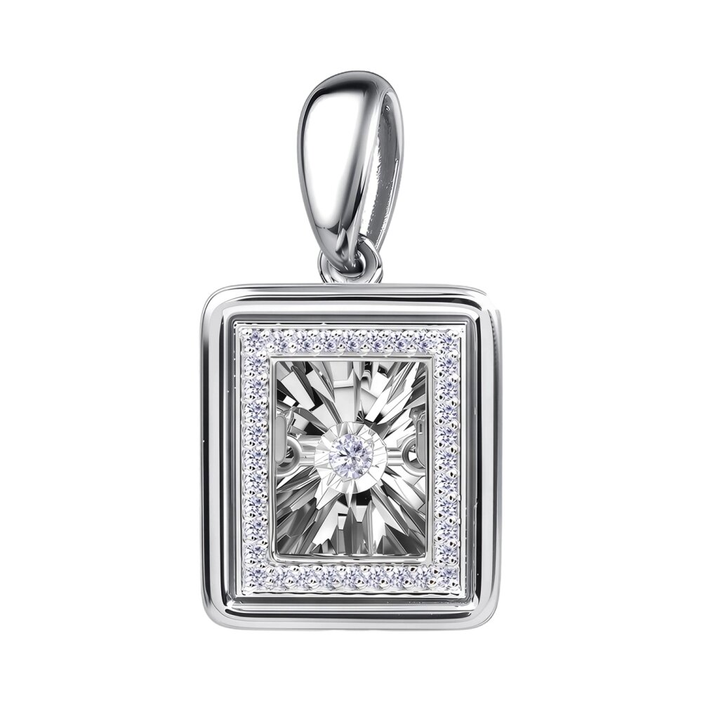 Подвеска из белого золота с бриллиантами Ювелирное изделие - Подвеска из белого золота с бриллиантами в магазине Best-Gold 145250