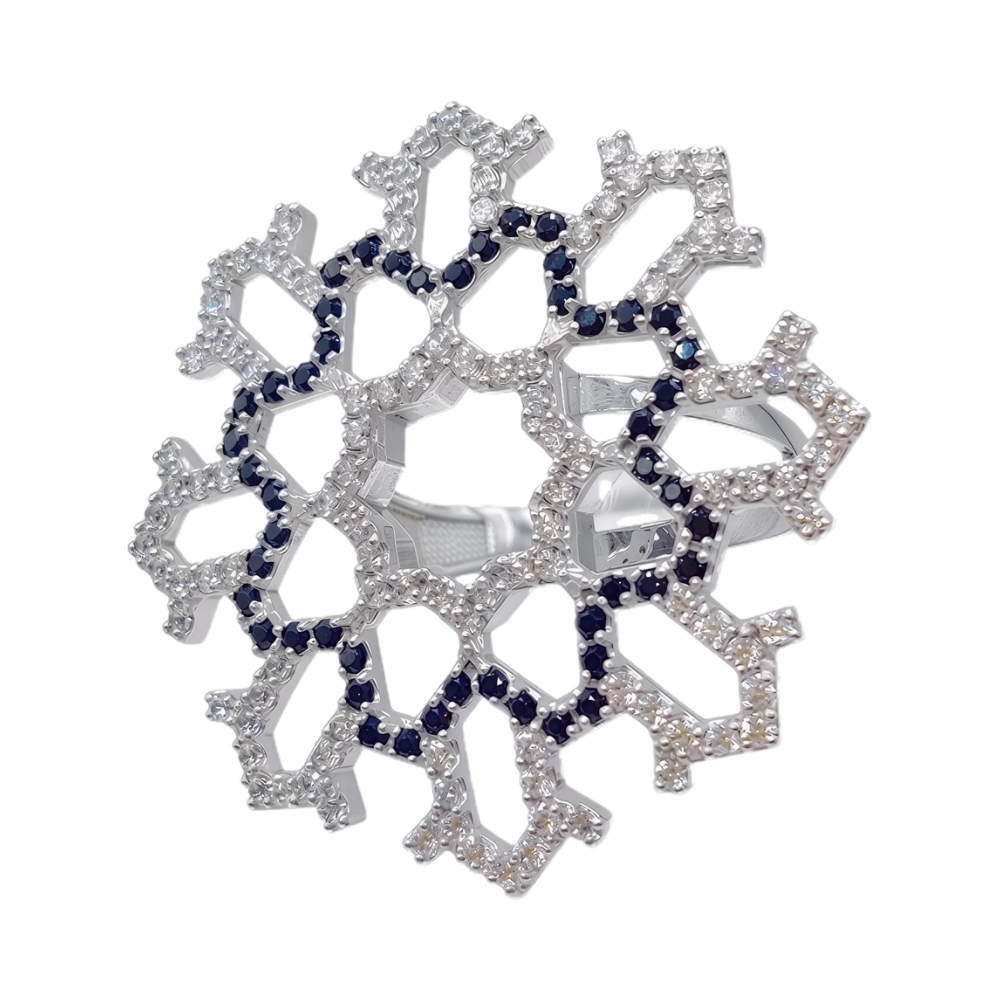 Ювелирное изделие - Бижутерное кольцо с фианитами в магазине Best-Gold 150807