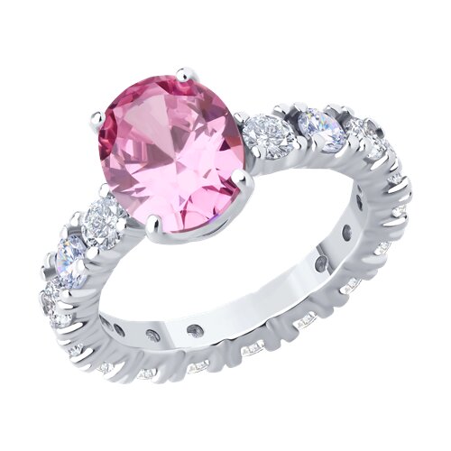 Кольцо из серебра с фианитами Ювелирное изделие - Кольцо из серебра с фианитами в магазине Best-Gold 149871