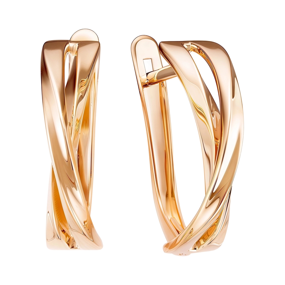 Ювелирное изделие - Серьги из красного золота в магазине Best-Gold 124956