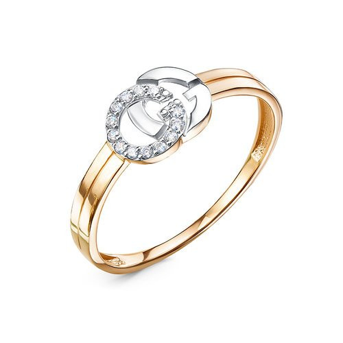 Кольцо из красного золота с фианитами Ювелирное изделие - Кольцо из красного золота с фианитами в магазине Best-Gold 121911