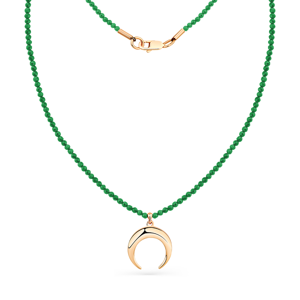 Колье из красного золота со шпинелями Ювелирное изделие - Колье из красного золота со шпинелями в магазине Best-Gold 089674