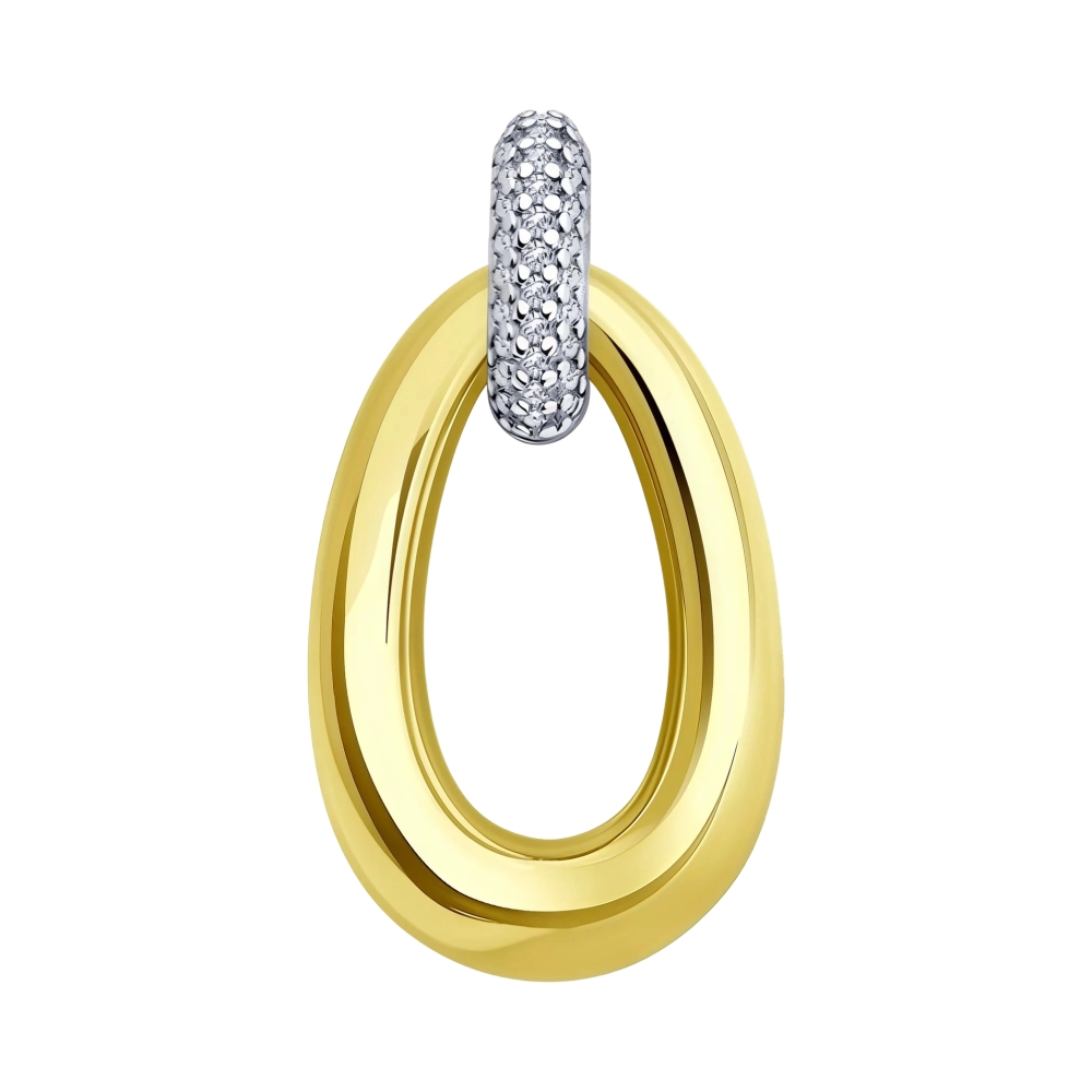 Ювелирное изделие - Подвеска из серебра с фианитами в магазине Best-Gold 152748