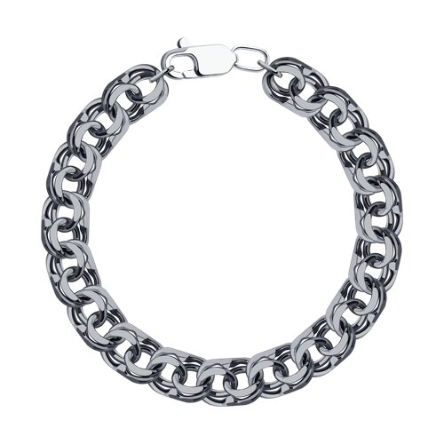 Браслет из серебра плетение Гарибальди Ювелирное изделие - Браслет из серебра плетение Гарибальди в магазине Best-Gold 031347