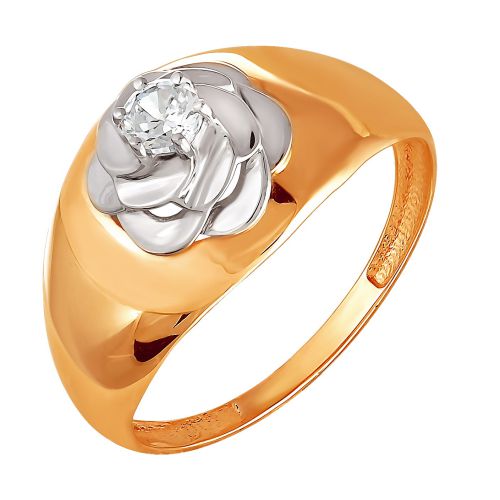 Кольцо из красного золота с фианитами Ювелирное изделие - Кольцо из красного золота с фианитами в магазине Best-Gold 126520