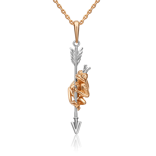 Подвеска из комбинированного золота Ювелирное изделие - Подвеска из комбинированного золота в магазине Best-Gold 108389