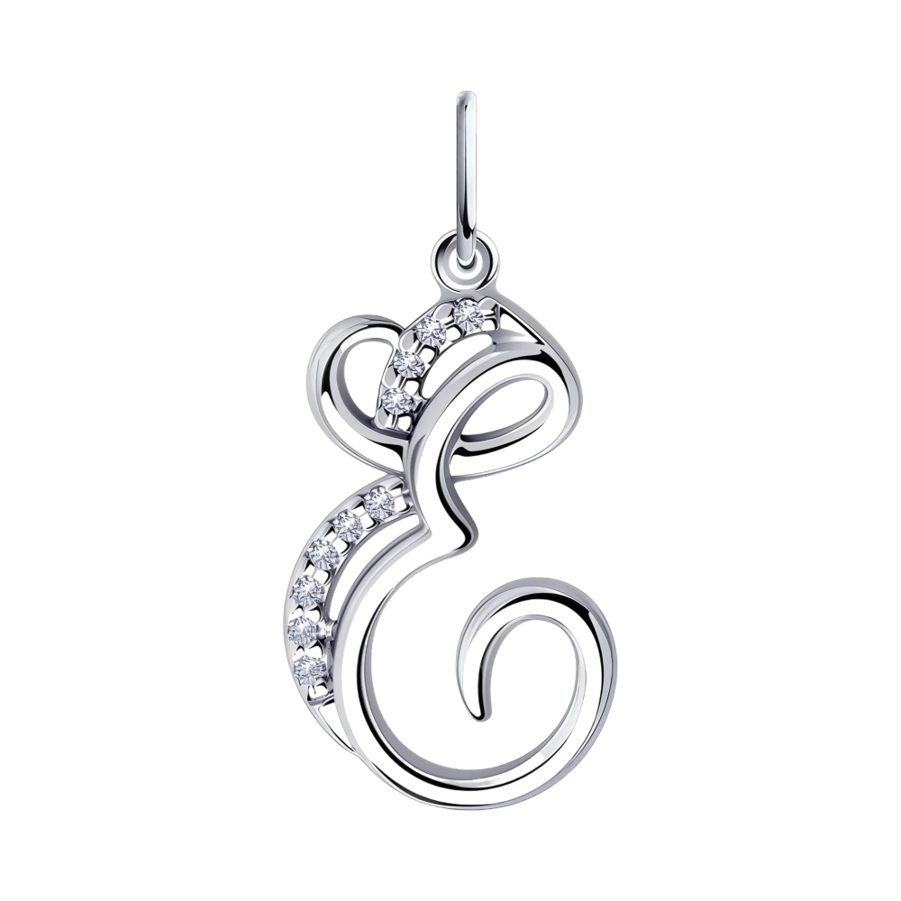Ювелирное изделие - Подвеска из серебра с фианитами в магазине Best-Gold 151883