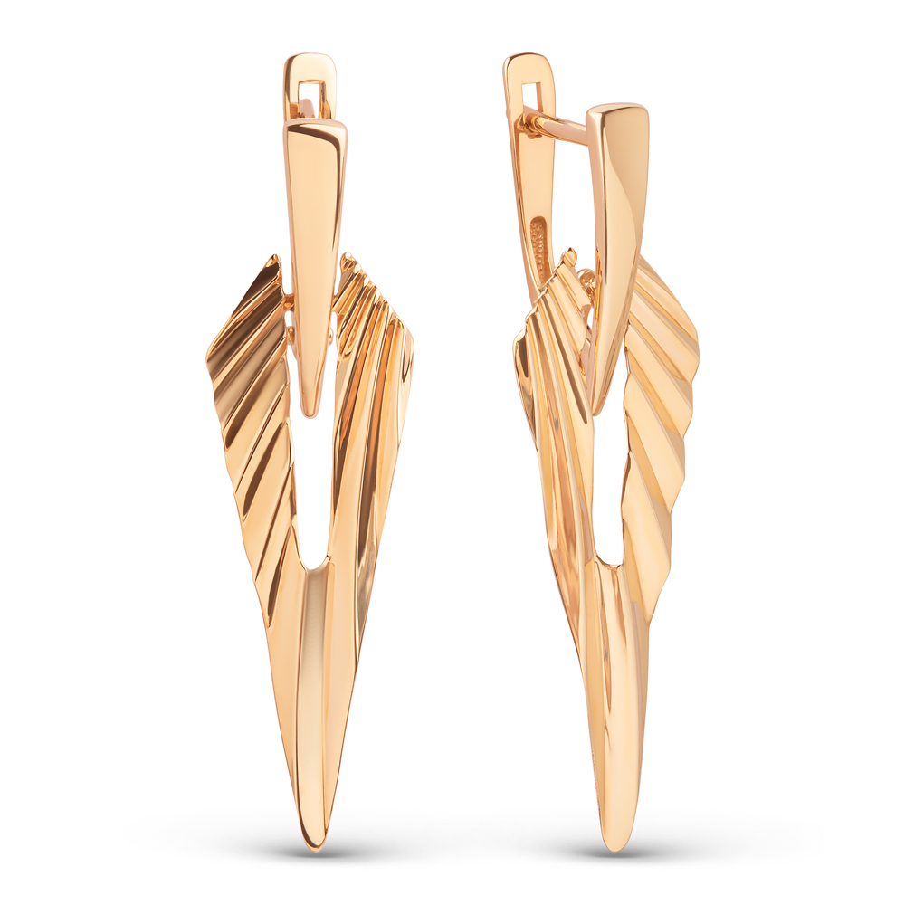 Серьги из красного золота Ювелирное изделие - Серьги из красного золота в магазине Best-Gold 145476