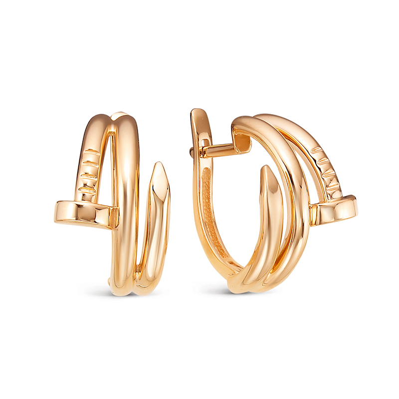 Ювелирное изделие - Серьги из красного золота в магазине Best-Gold 033160