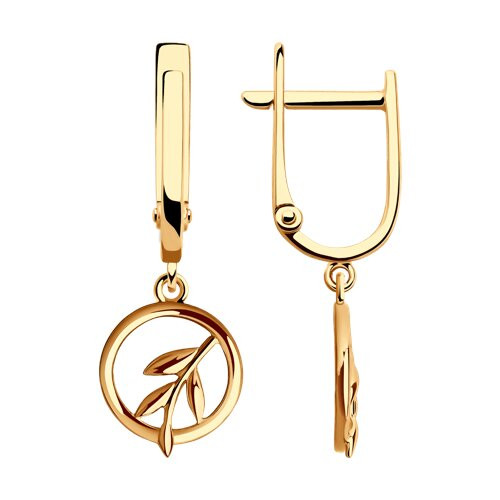 Серьги из красного золота Ювелирное изделие - Серьги из красного золота в магазине Best-Gold 030729