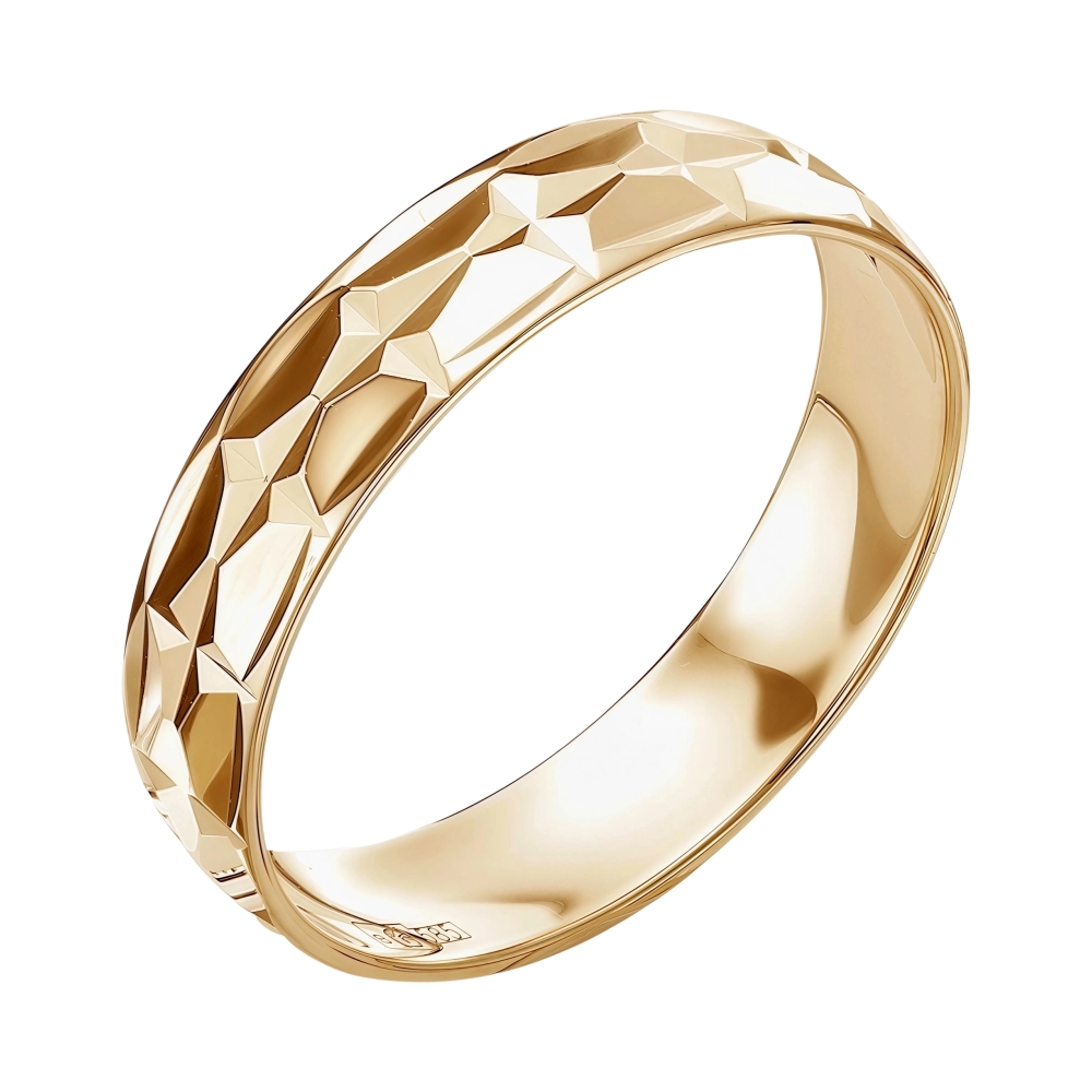 Ювелирное изделие - Обручальное кольцо из красного золота в магазине Best-Gold 129366