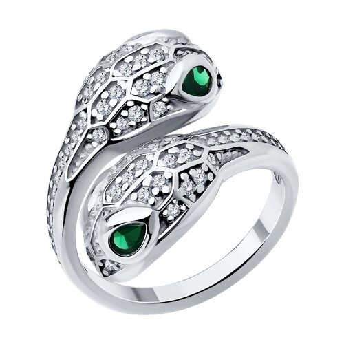 Кольцо из серебра с фианитами Ювелирное изделие - Кольцо из серебра с фианитами в магазине Best-Gold 141233