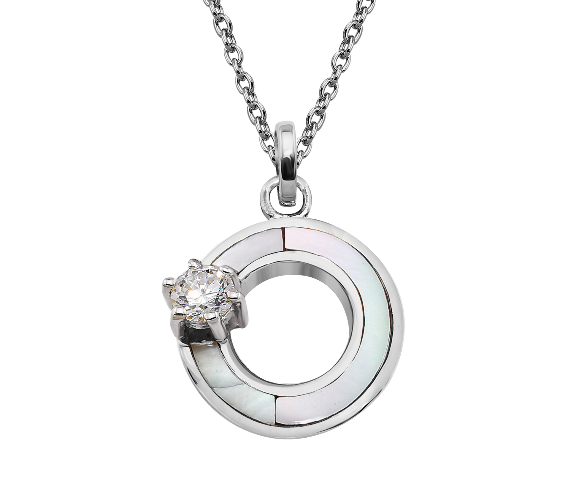 Подвеска из серебра с белым топазом Ювелирное изделие - Подвеска из серебра с белым топазом в магазине Best-Gold 149828