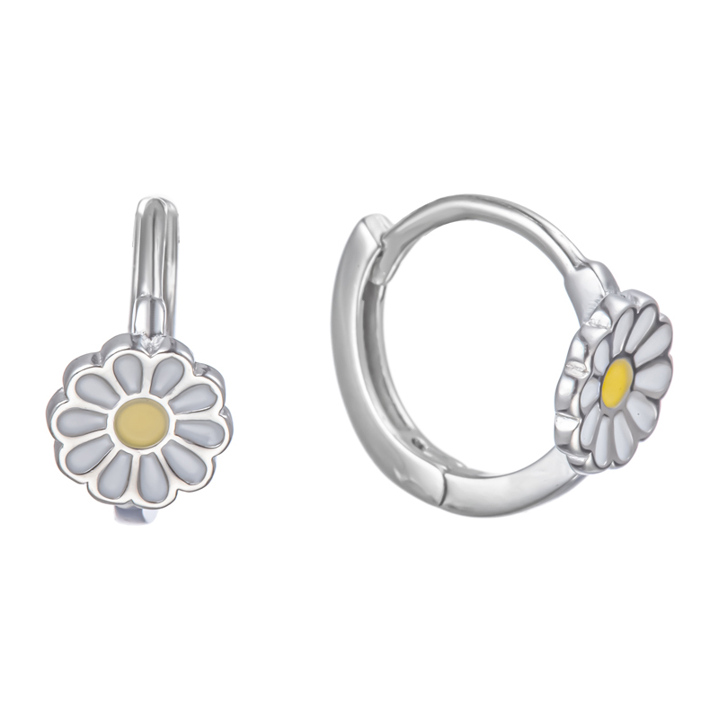 Серьги из серебра с эмалью Ювелирное изделие - Серьги из серебра с эмалью в магазине Best-Gold 129411