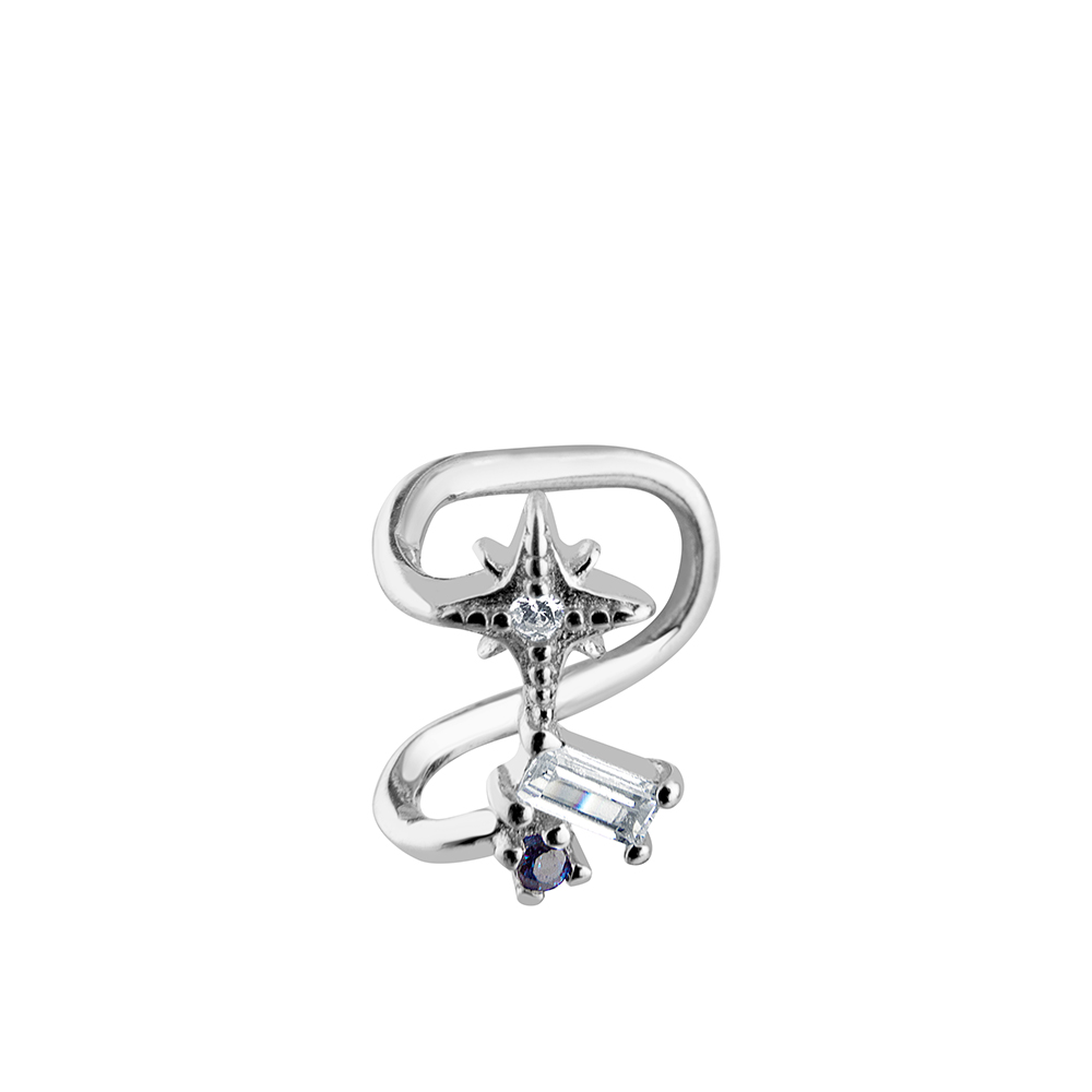 Серьга из серебра с фианитами Ювелирное изделие - Серьга из серебра с фианитами в магазине Best-Gold 043826