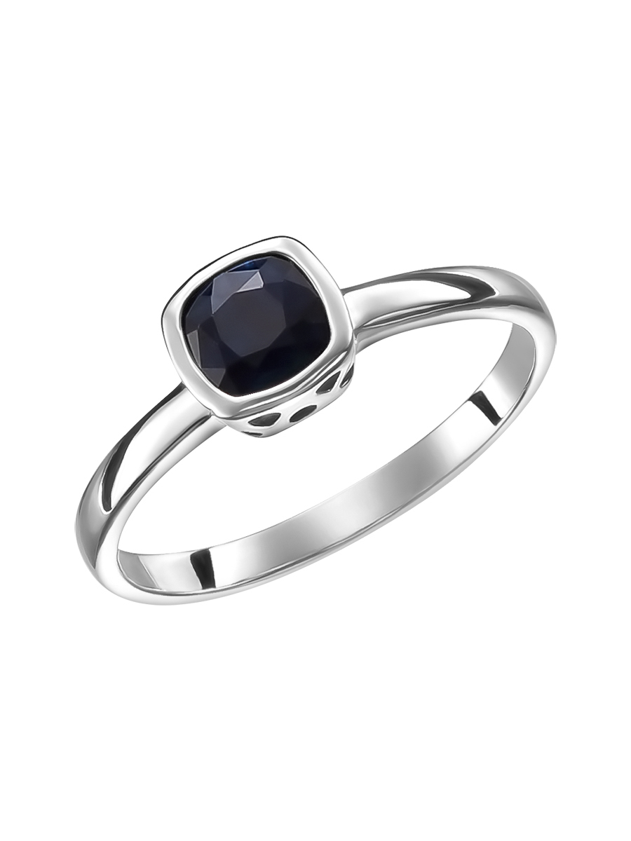 Ювелирное изделие - Кольцо из серебра с сапфиром в магазине Best-Gold 128448