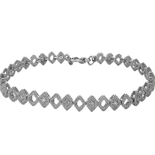 Ювелирное изделие - Браслет из белого золота с бриллиантами в магазине Best-Gold 029826