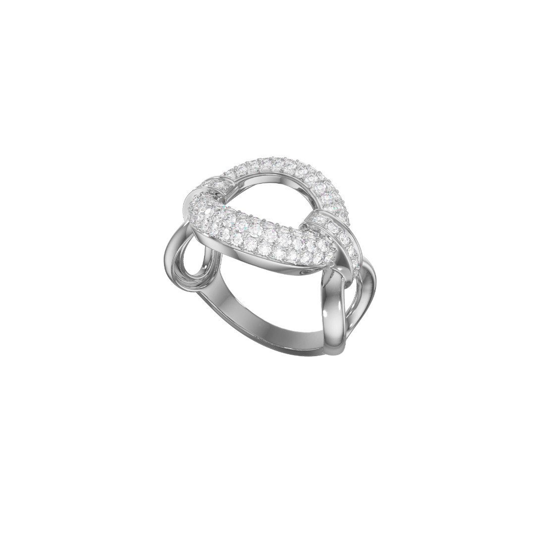 Кольцо из серебра с фианитом Ювелирное изделие - Кольцо из серебра с фианитом в магазине Best-Gold 068920