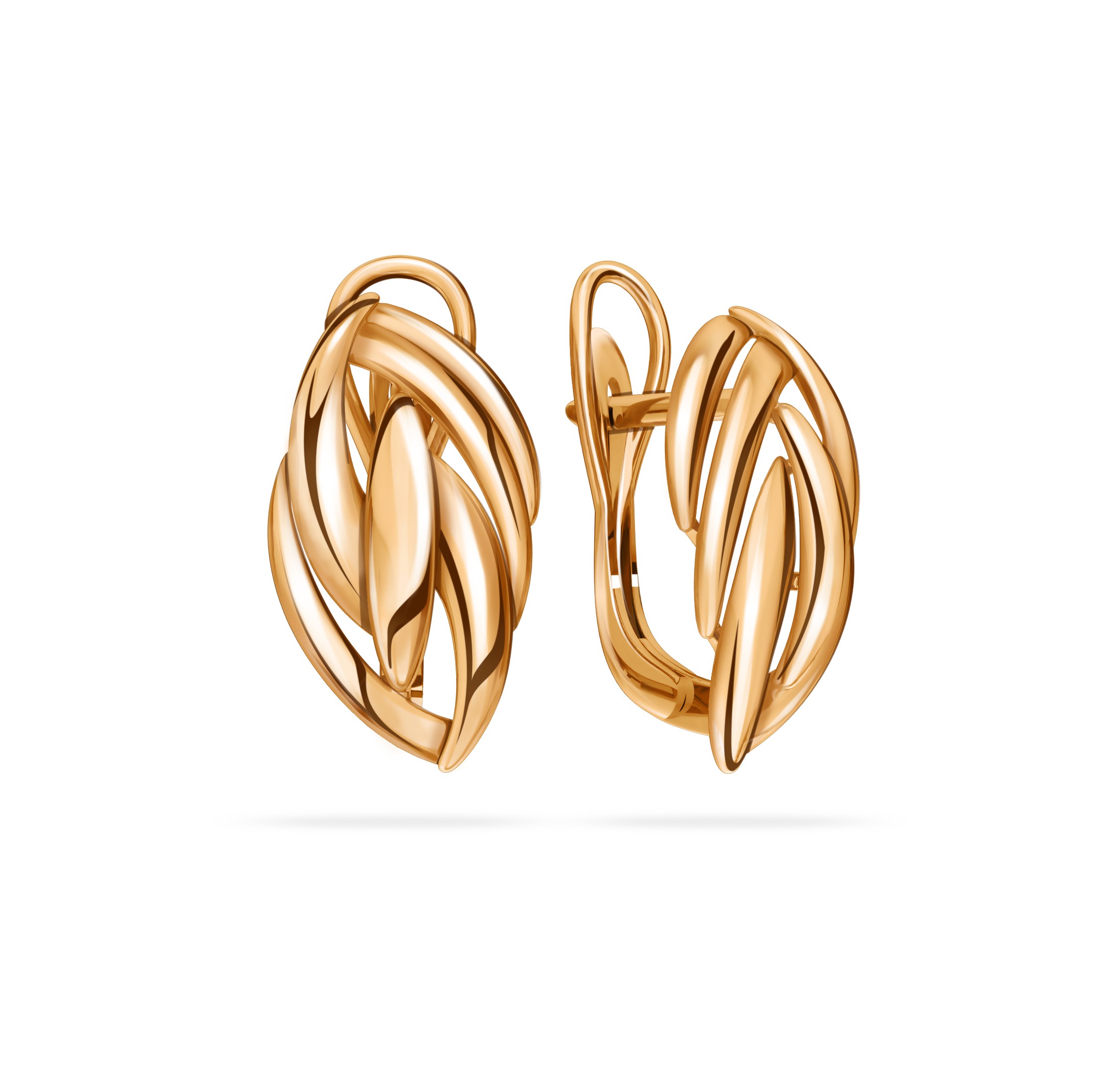 Ювелирное изделие - Серьги из красного золота в магазине Best-Gold 126766