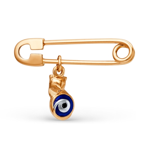 Ювелирное изделие - Булавка из красного золота  с эмалью в магазине Best-Gold 128992