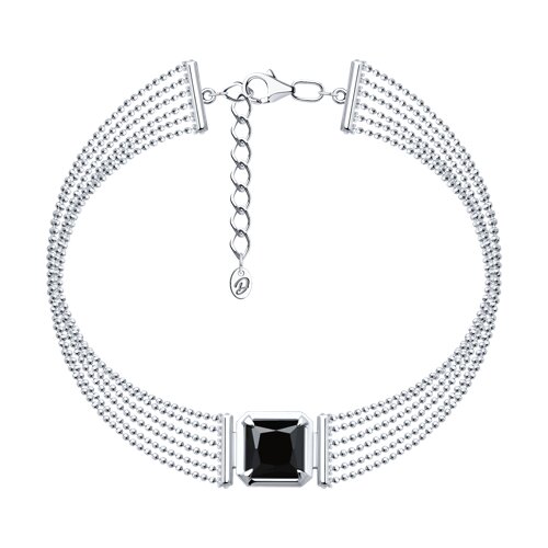 Браслет из серебра с ониксом Ювелирное изделие - Браслет из серебра с ониксом в магазине Best-Gold 152602