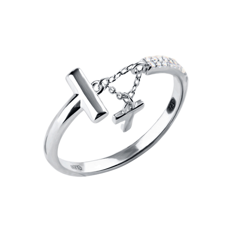 Кольцо из серебра с фианитами Ювелирное изделие - Кольцо из серебра с фианитами в магазине Best-Gold 099814