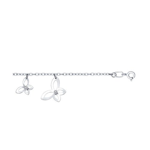 Браслет из серебра с фианитами Ювелирное изделие - Браслет из серебра с фианитами в магазине Best-Gold 107365