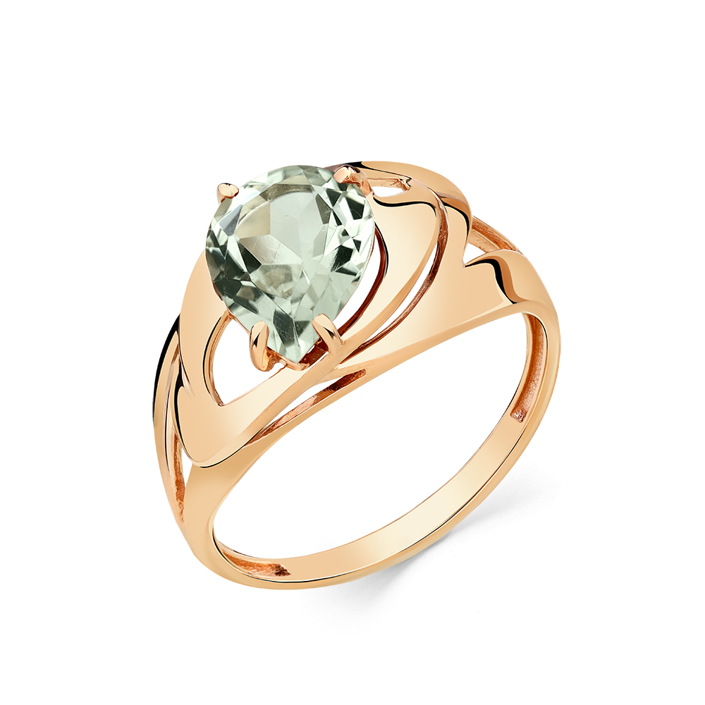 Кольцо из красного золота с празиолитом Ювелирное изделие - Кольцо из красного золота с празиолитом в магазине Best-Gold 142871