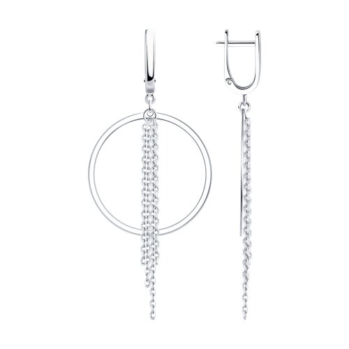 Ювелирное изделие - Серьги из серебра в магазине Best-Gold 152824