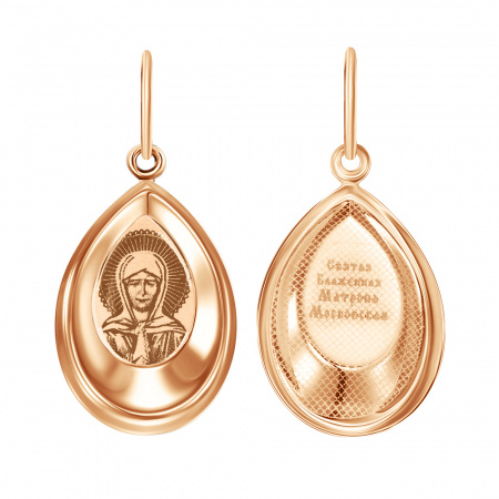 Подвеска из красного золота