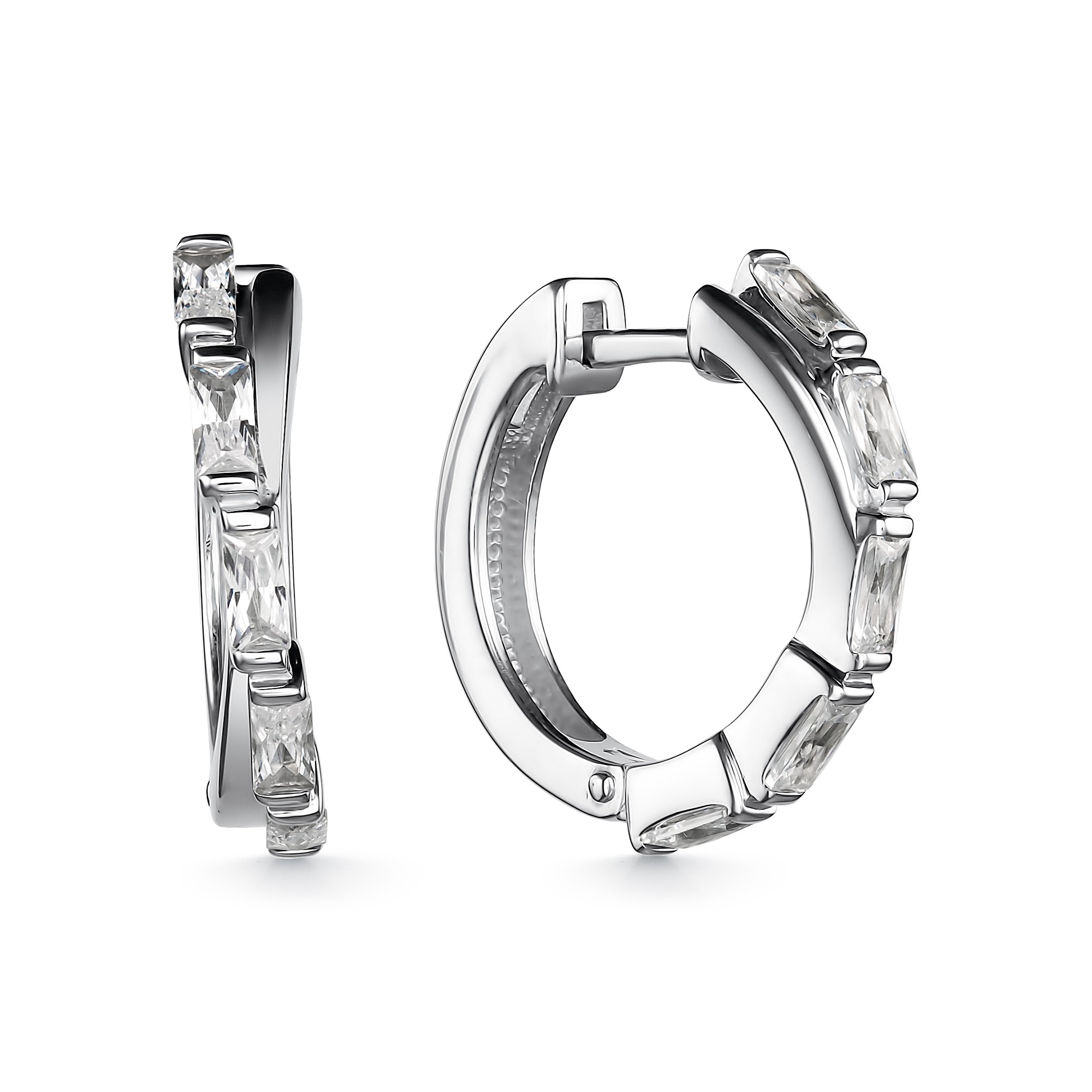 Ювелирное изделие - Серьги из серебра с фианитами в магазине Best-Gold 134727